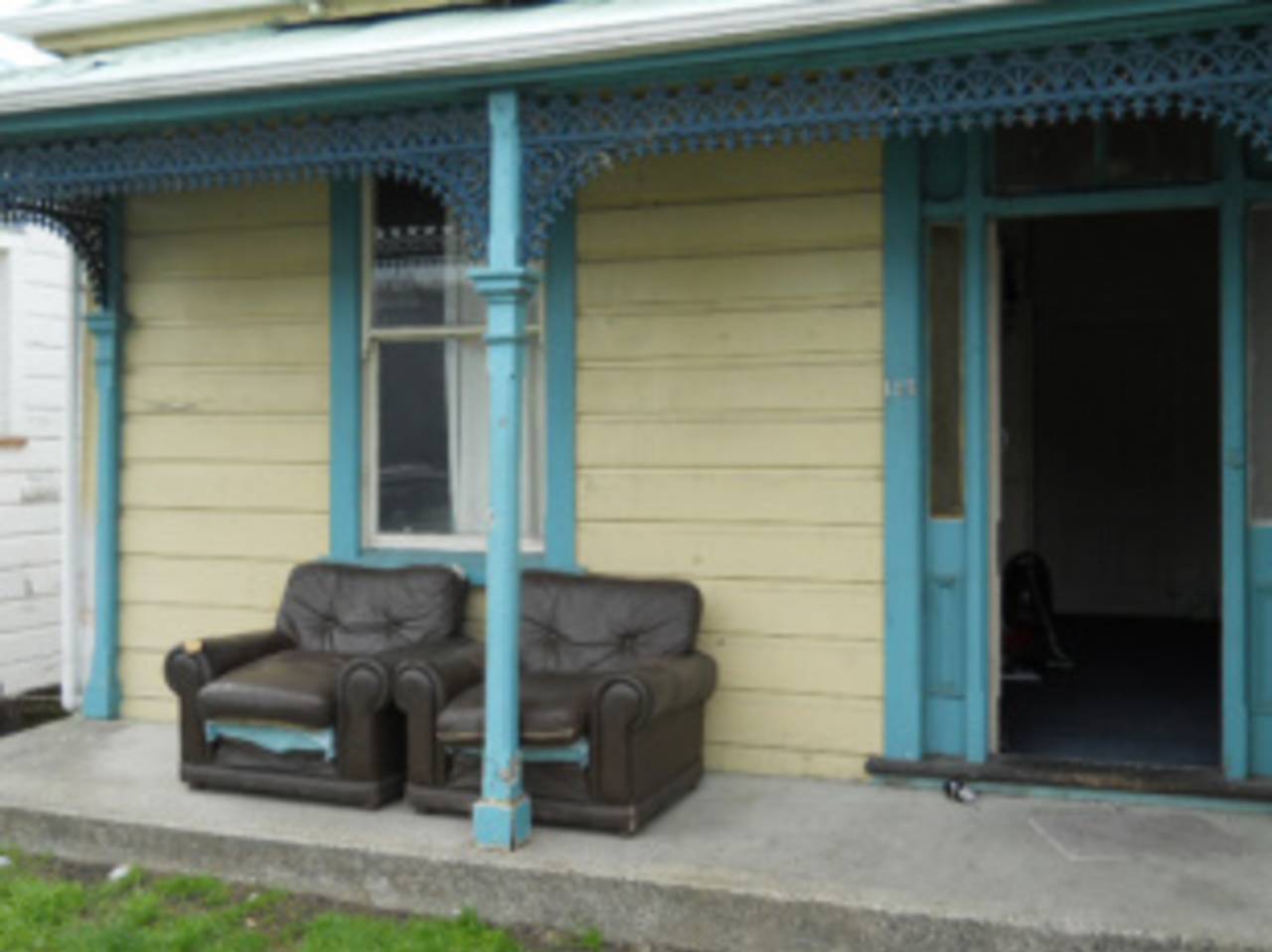 A couch outside a student house, Dunedin, March 5, 2012