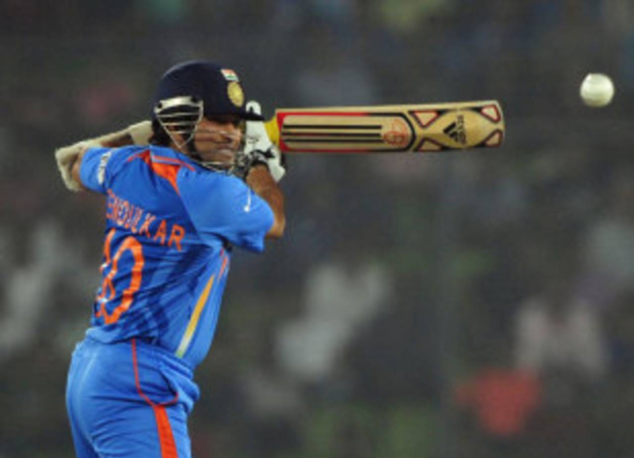 Sachin Tendulkar plays late on the off side, India v Pakistan, Asia Cup, Mirpur, March 18, 2012
