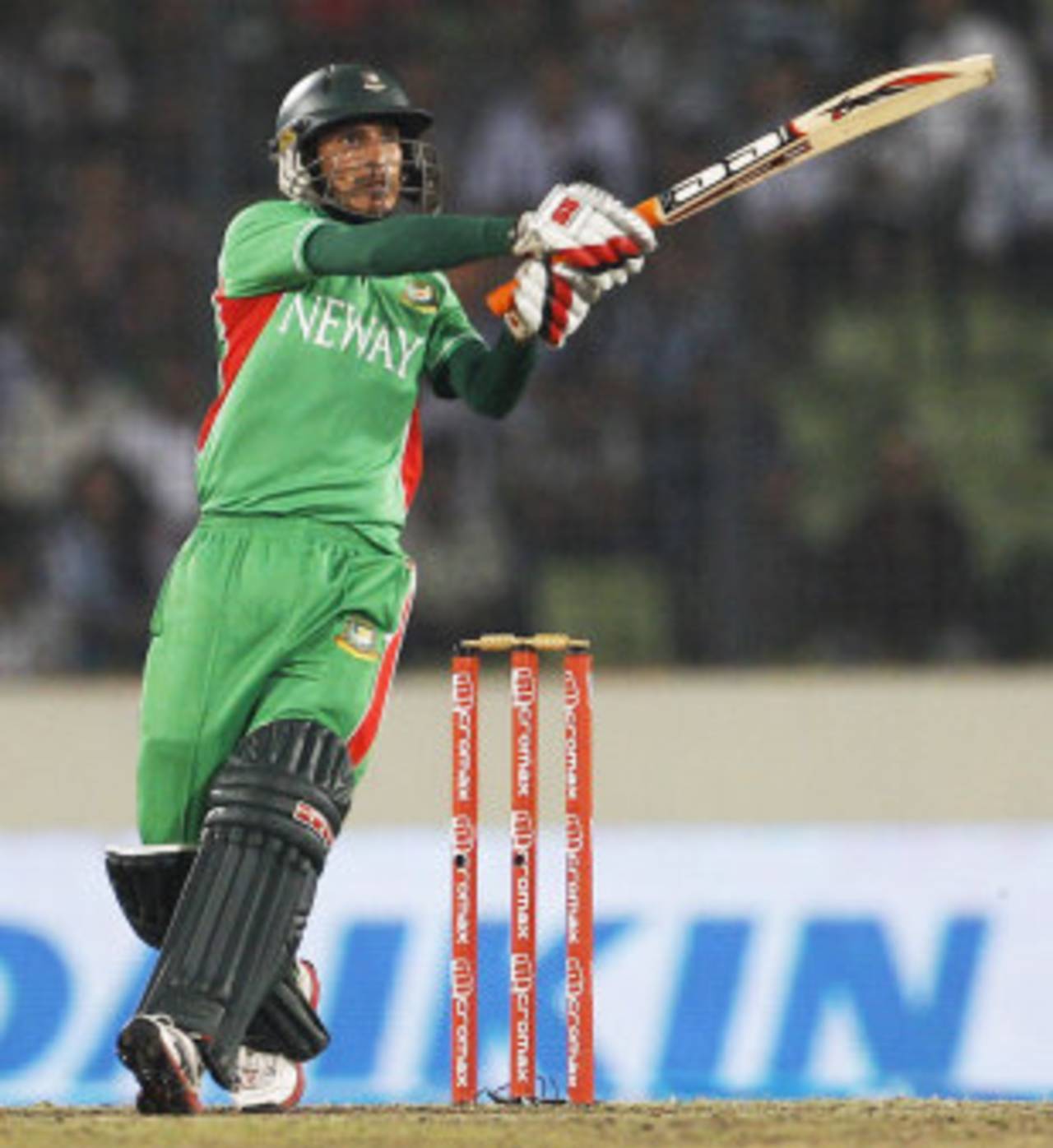 Nasir Hossain plays a pull, Bangladesh v Sri Lanka, Asia Cup, Mirpur, March 20, 2012