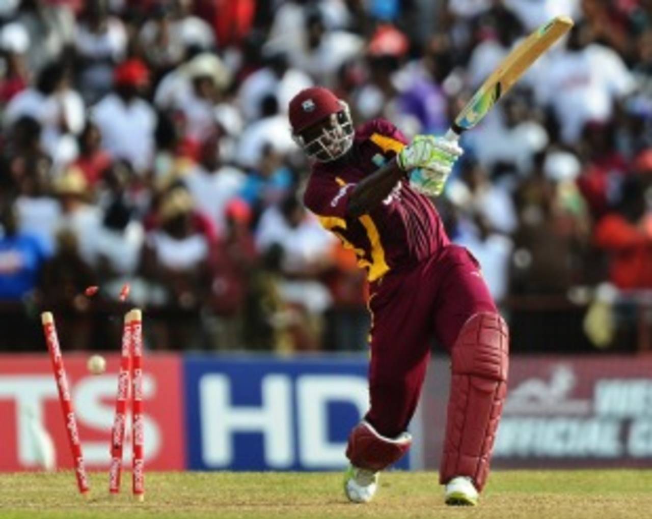 Andre Russell was bowled off a Shane Watson no-ball and again off the free hit that followed&nbsp;&nbsp;&bull;&nbsp;&nbsp;AFP