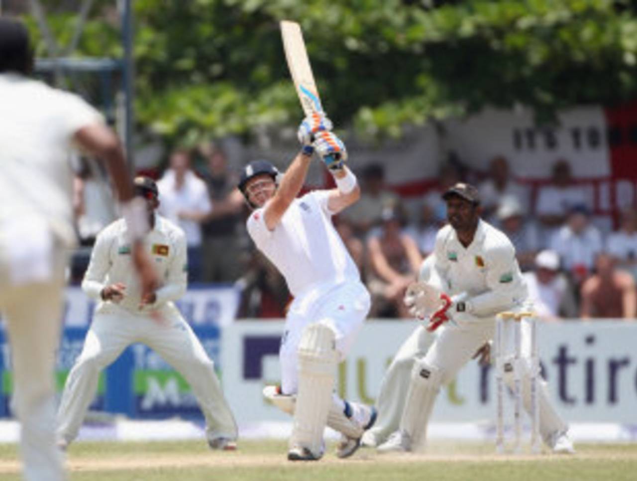 Ian Bell lifts Rangana Herath for six, Sri Lanka v England, 1st Test, Galle, 2nd day, March 27, 2012
