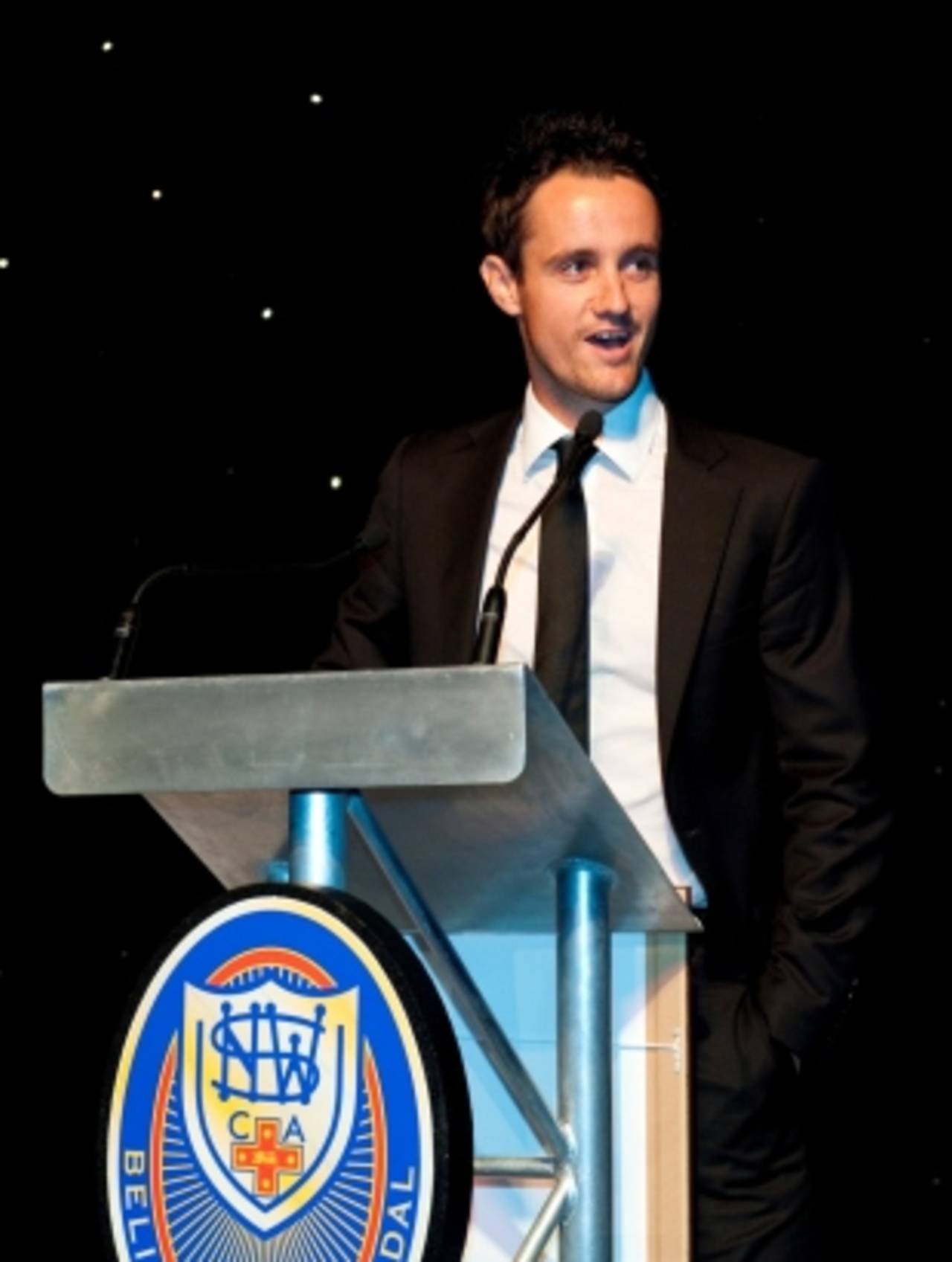 Beau Casson at the Cricket New South Wales awards night, Sydney, March 23, 2012