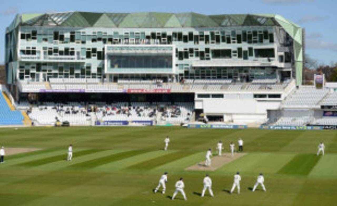By contrast to the rest of the country, the weather at Headingley was lovely, Yorkshire v Kent, Headingley, March, 5, 2012