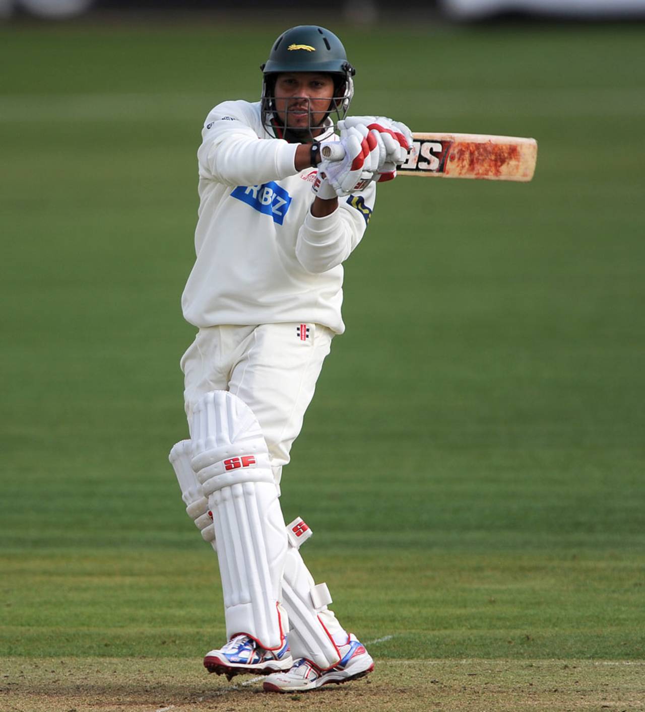Ramnaresh Sarwan hooks on his way to 41, Leicestershire v Glamorgan, County Championship, Leicester, Grace Road, 1st day, April 5, 2012