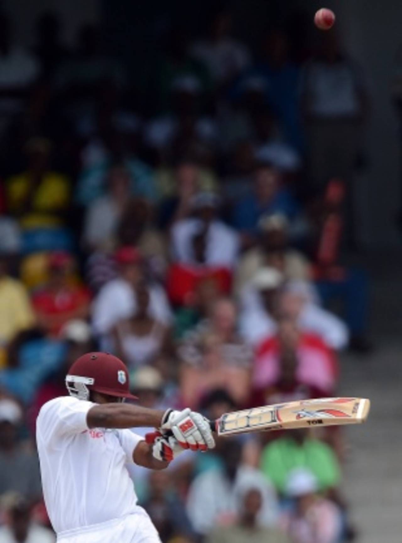 The top-edged hook that dismissed Barath in the first innings in Barbados&nbsp;&nbsp;&bull;&nbsp;&nbsp;AFP