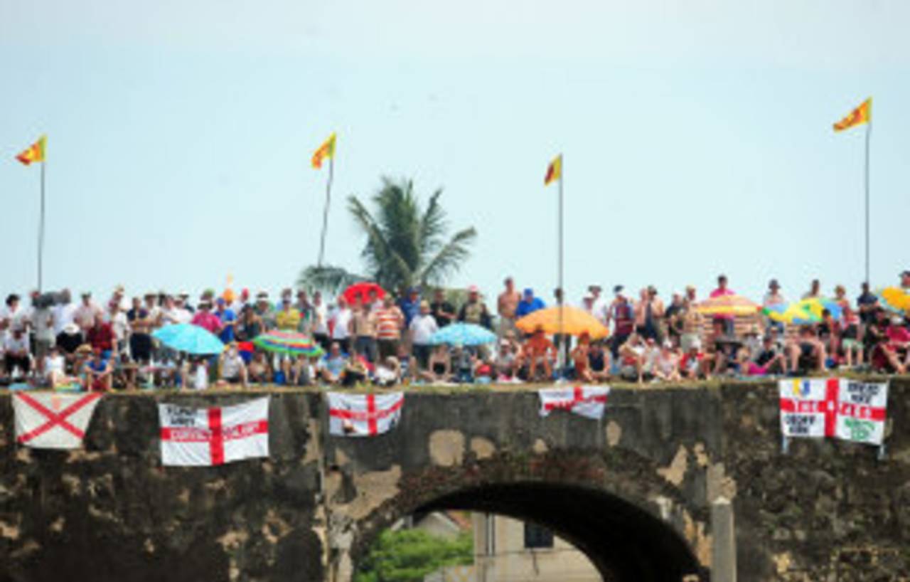 The organisation at the ground in Galle was so bad that many English and Sri Lankan fans just walked in&nbsp;&nbsp;&bull;&nbsp;&nbsp;AFP