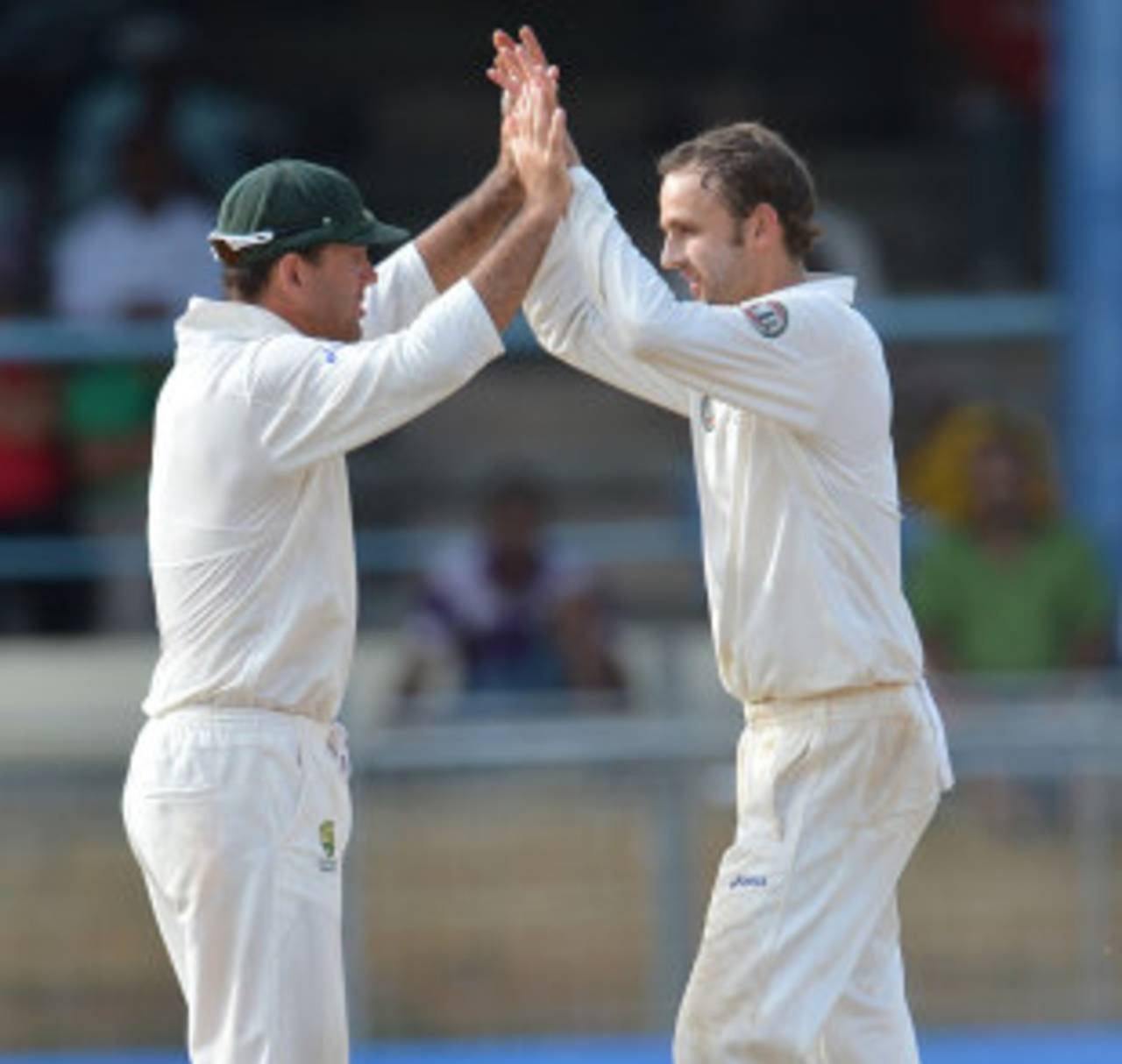 Nathan Lyon collected the second five-wicket haul of his career, West Indies v Australia, 2nd Test, Port-of-Spain, April 17, 2012