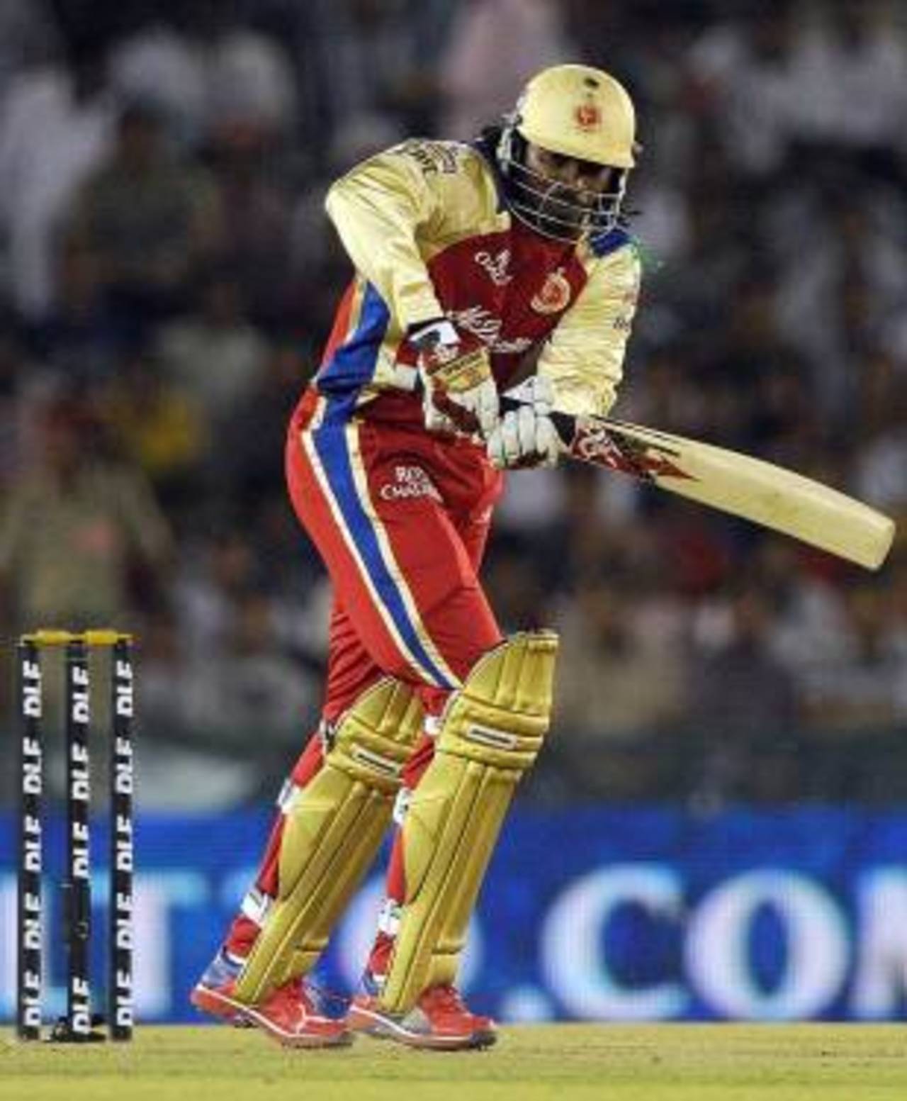 Chris Gayle led Royal Challengers Bangalore's chase, Kings XI Punjab v Royal Challengers Bangalore, IPL 2012, Mohali, April 20, 2012