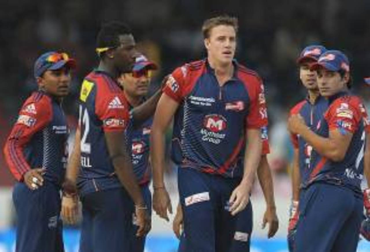 Morne Morkel dismissed Daniel Harris, Deccan Chargers v Delhi Daredevils, IPL 2012, Hyderabad