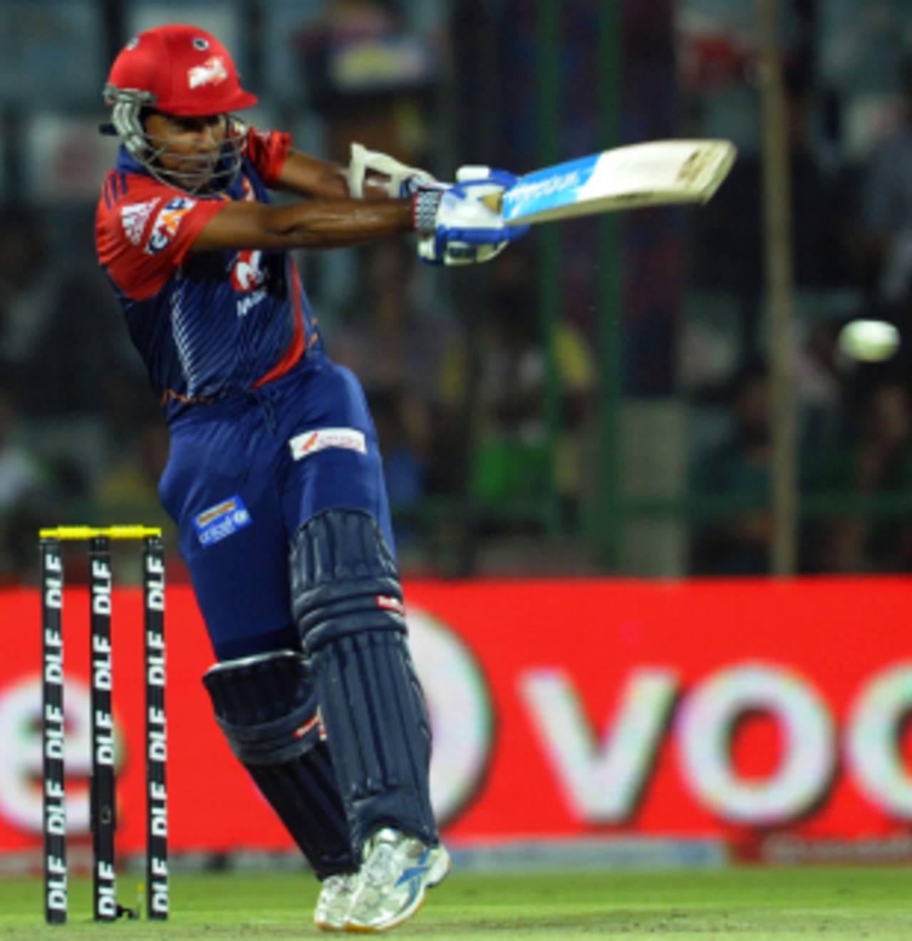 Mahela Jayawardene plays a pull shot , Delhi Daredevils v Kings XI Punjab, IPL 2012, Delhi, May 15, 2012