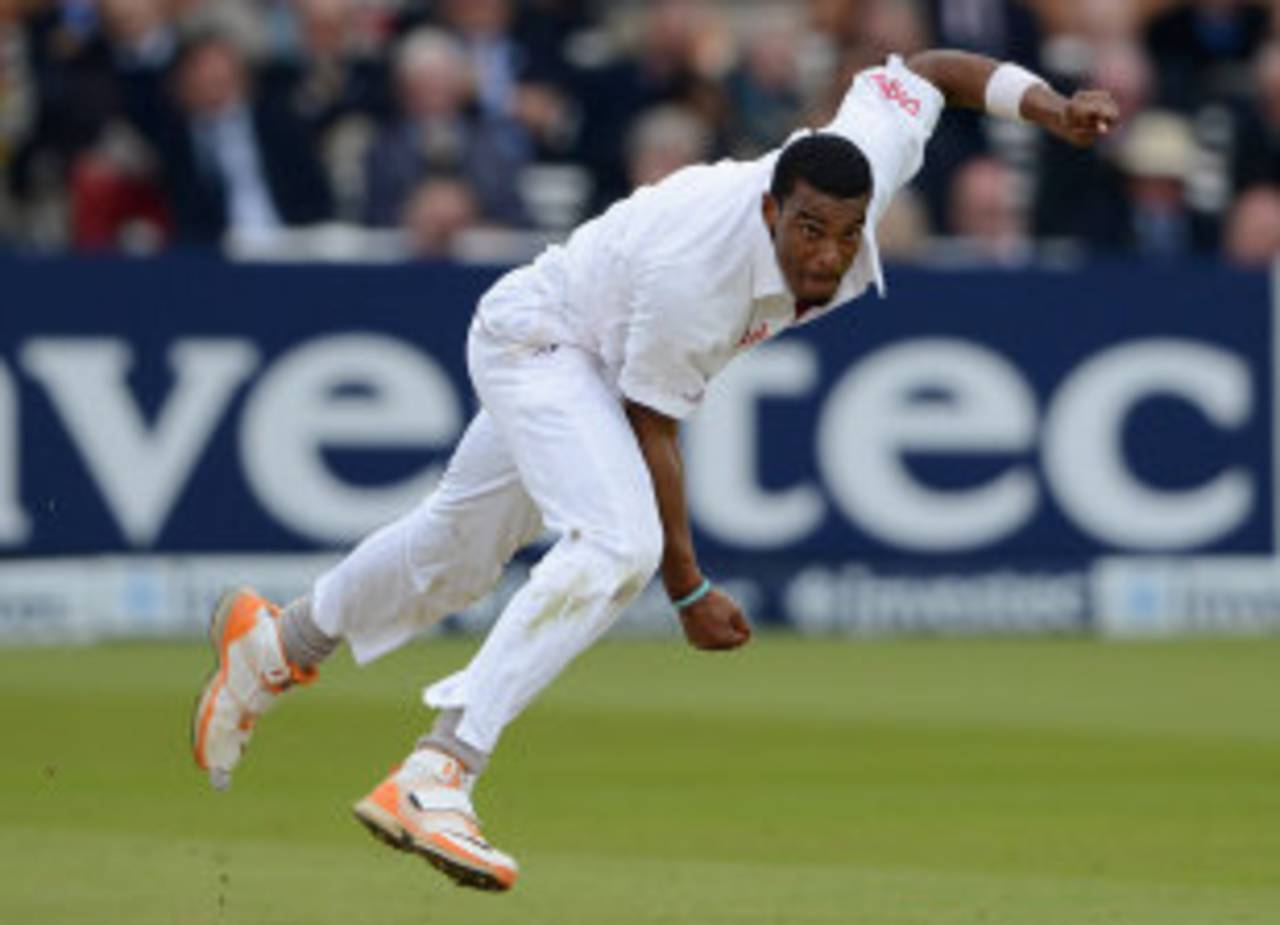 Shannon Gabriel showed promise on his Test debut, England v West Indies, 1st Test, Lord's, 2nd day, May 18, 2012