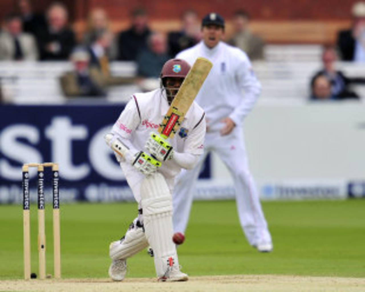 Shivnarine Chanderpaul continued his defiance, England v West Indies, 1st Test, Lord's, 4th day, May 20, 2012