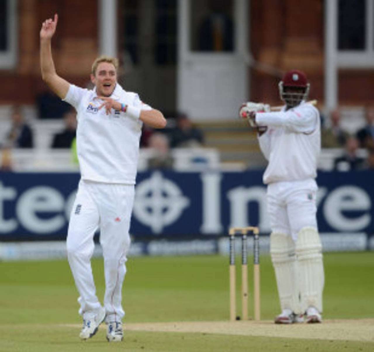 Stuart Broad claimed a few more landmarks with the ball, England v West Indies, 1st Test, Lord's, 4th day, May 20, 2012