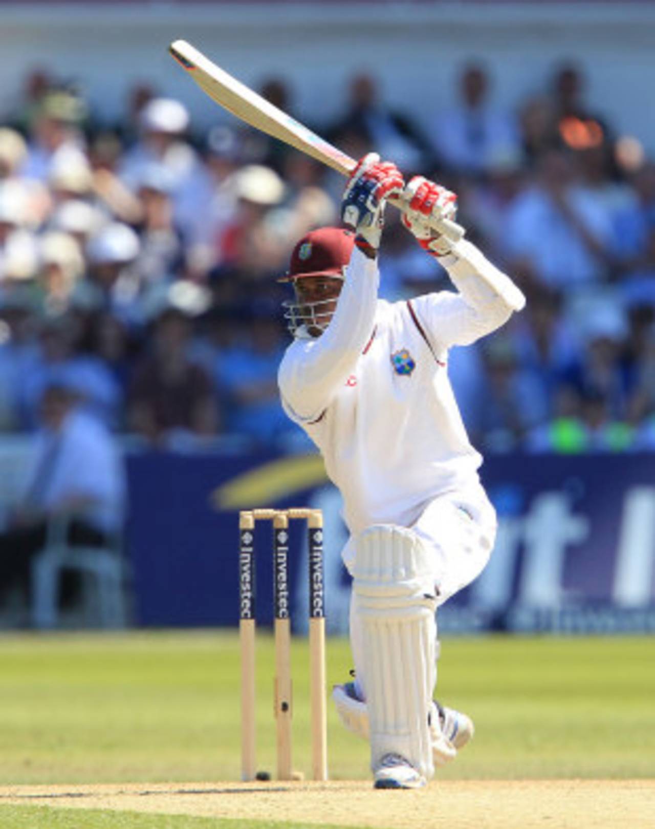 Marlon Samuels played another mature innings, England v West Indies, 2nd Test, Trent Bridge, 1st day, May 25, 2012
