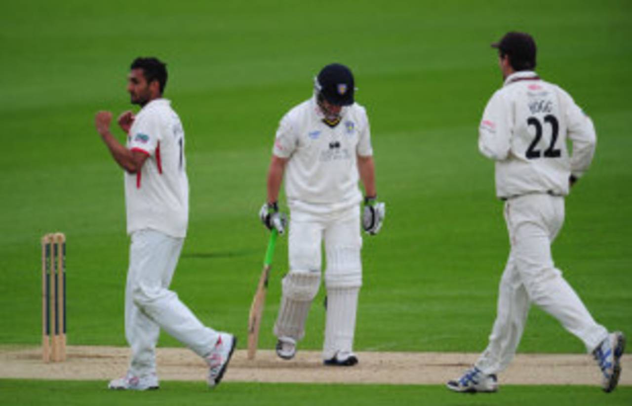 Lancashire took Ajmal Shahzad on loan after he was released by Yorkshire&nbsp;&nbsp;&bull;&nbsp;&nbsp;Getty Images