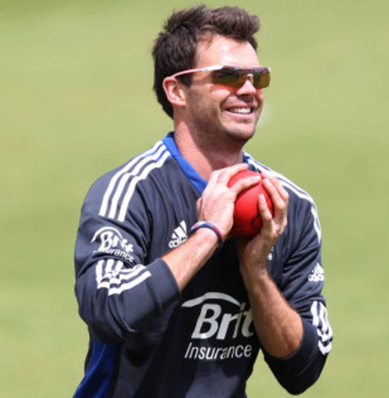 James Anderson at an England training session, West End, June, 14, 2012