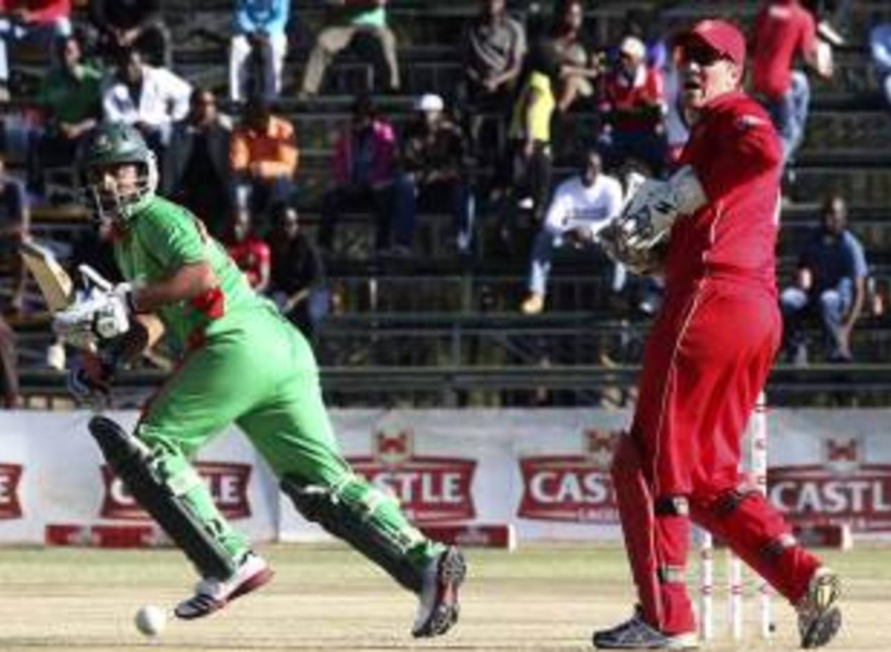 Tamim Iqbal made 38, Zimbabwe v Bangladesh, Twenty20 tri-series, Harare, June 17, 2012