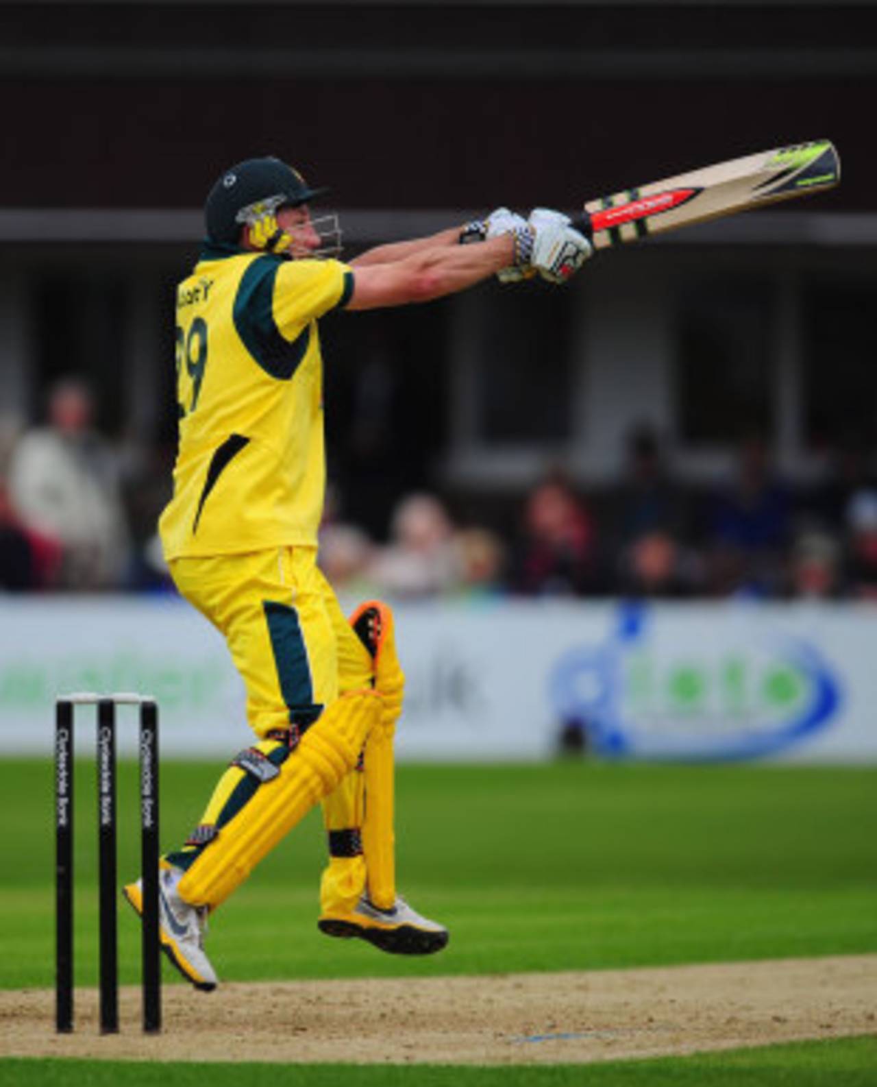 David Hussey made 37 from 25 balls, Leicestershire v Australians, Grace Road, June, 21, 2012