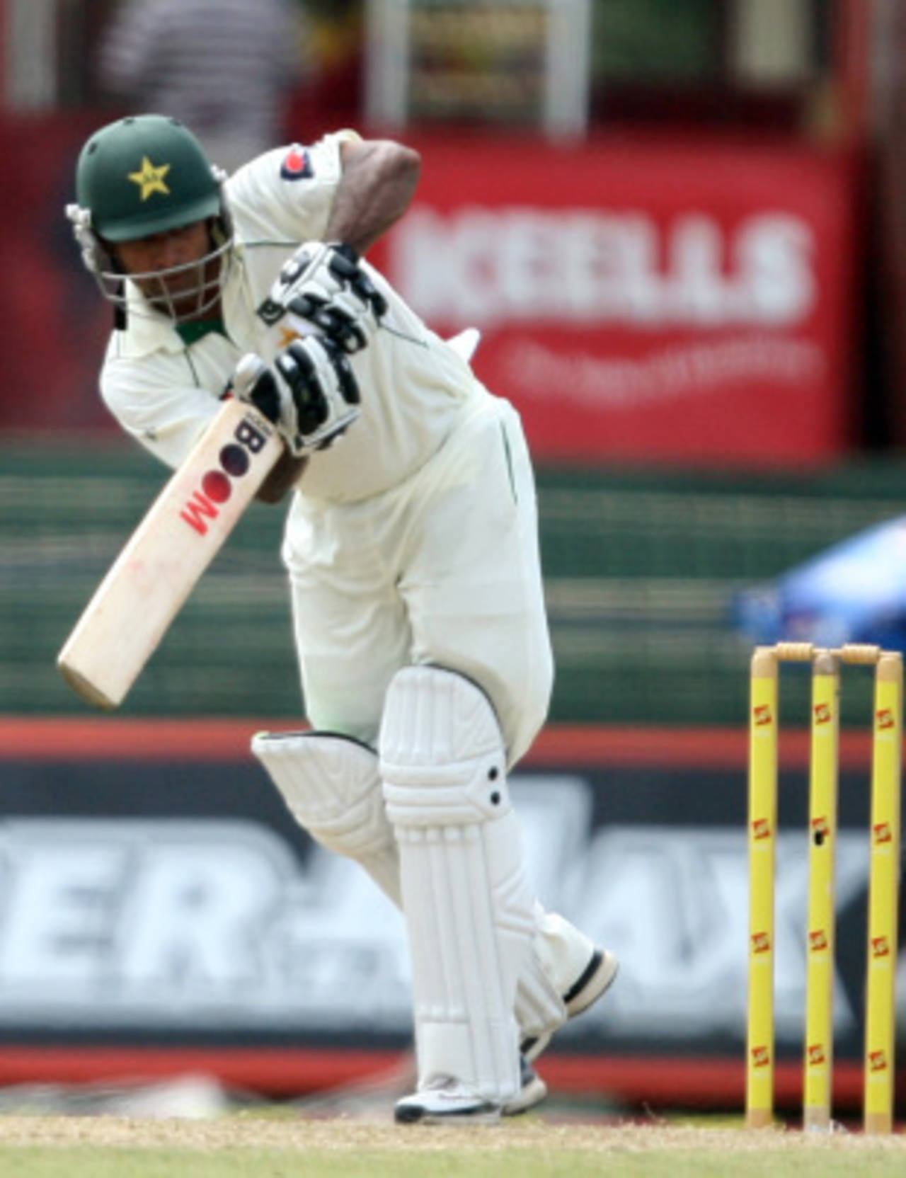 Mohammad Hafeez works one to leg, Sri Lanka v Pakistan, 2nd Test, SSC, Colombo, 1st day, 30 June, 2012