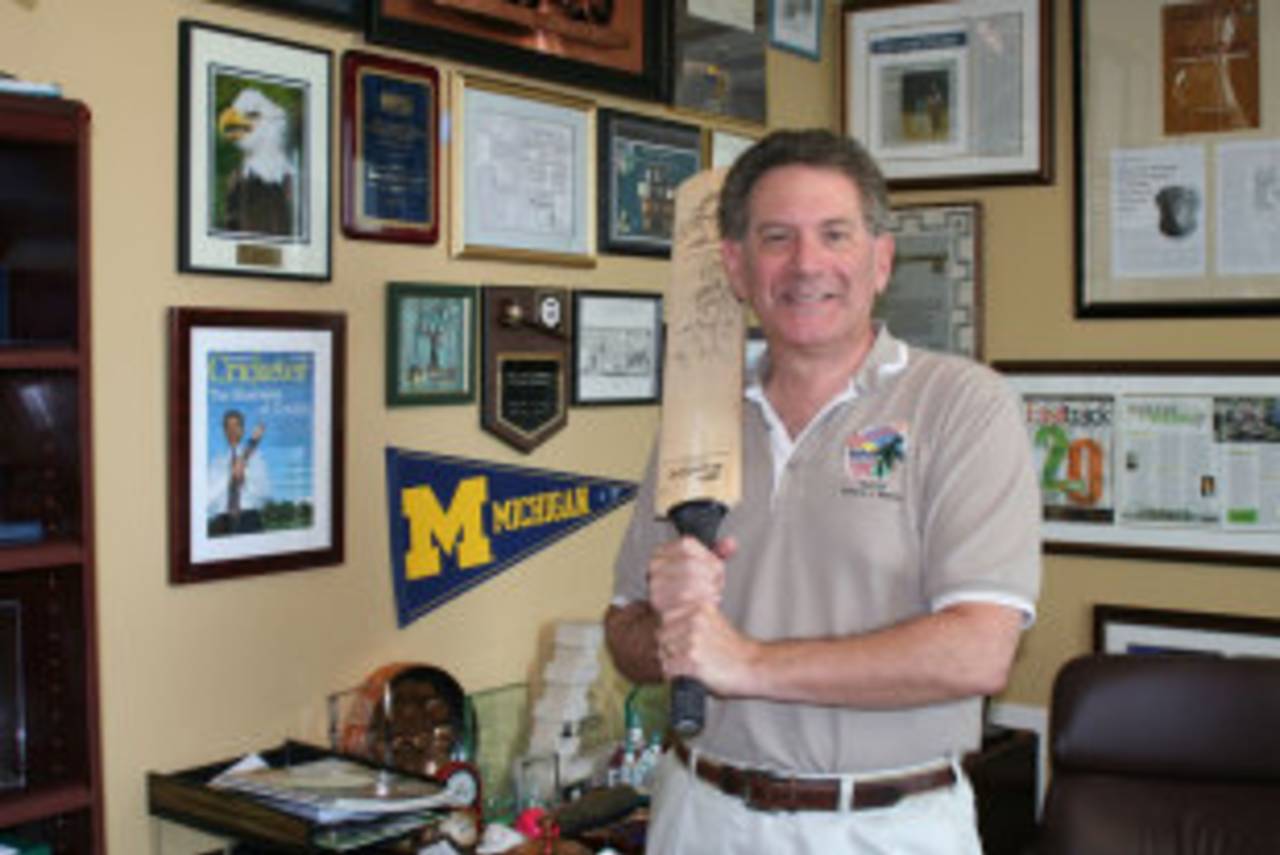 Richard J Kaplan, the cricket-supporting mayor of Lauderhill, Florida, June 29, 2012