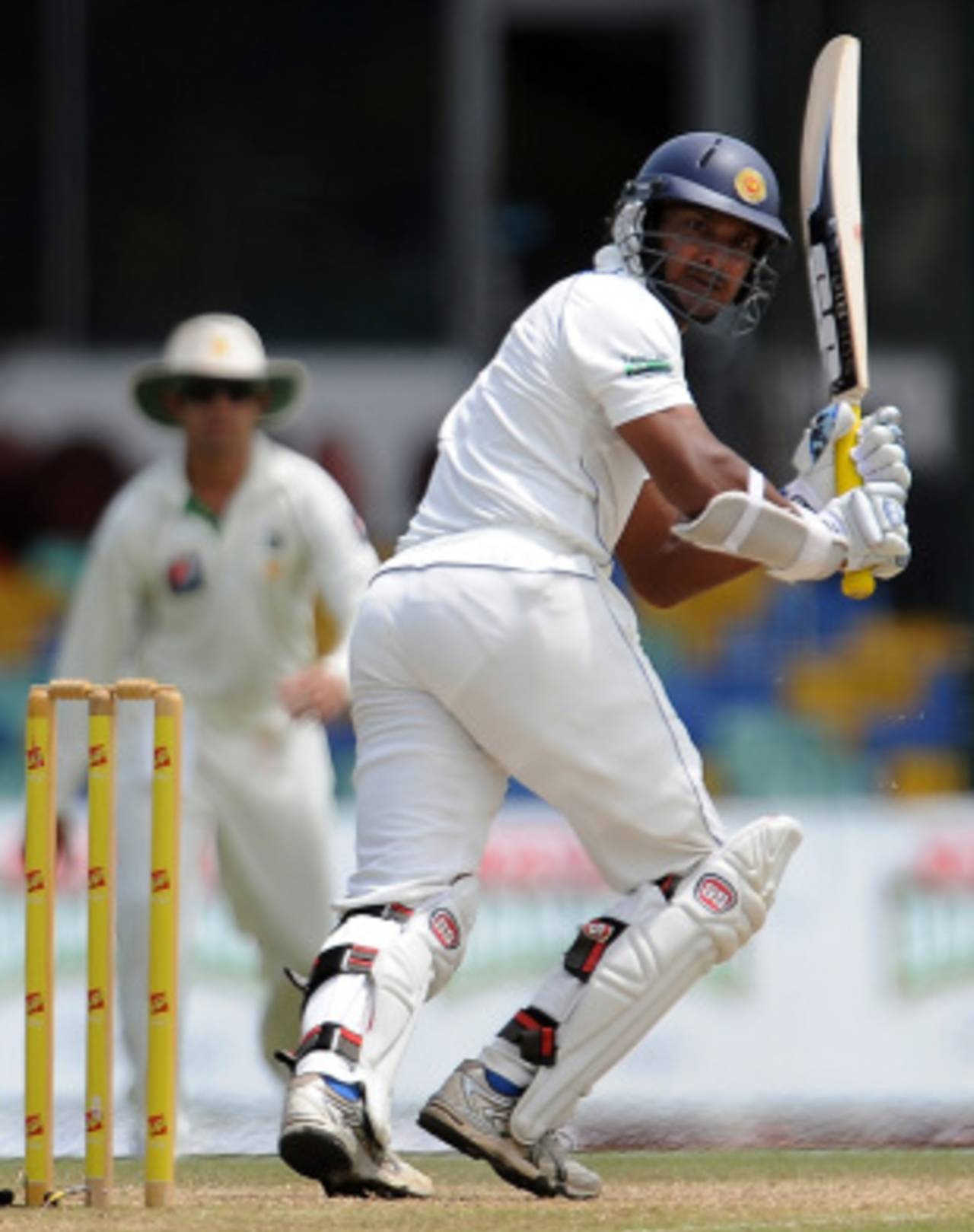 Kumar Sangakkara helped steady Sri Lanka, Sri Lanka v Pakistan, 2nd Test, SSC, Colombo, 3rd day, July 2, 2012