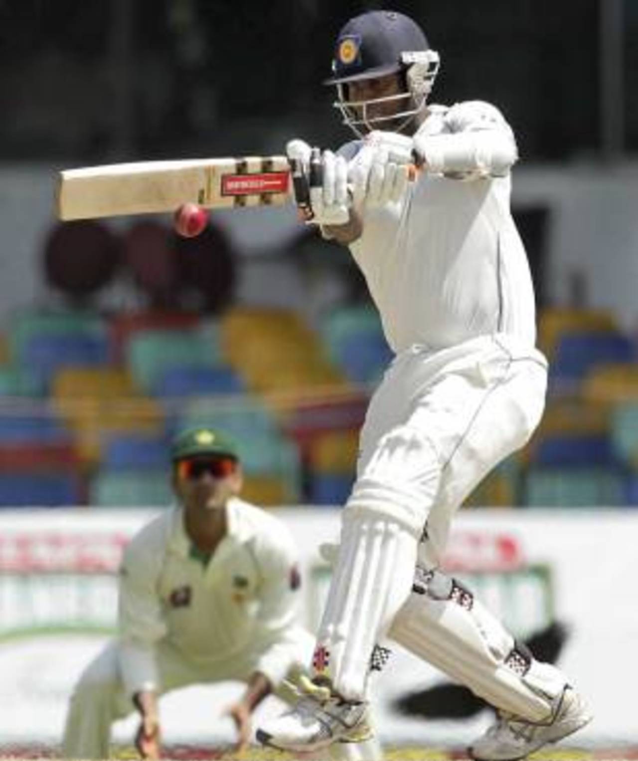Angelo Mathews pulls, Sri Lanka v Pakistan, 2nd Test, SSC, Colombo, 5th day, July 4, 2012