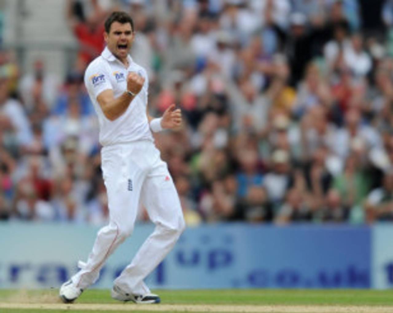 Taking a wicket with his tenth ball was as good as it got for James Anderson at The Oval&nbsp;&nbsp;&bull;&nbsp;&nbsp;PA Photos