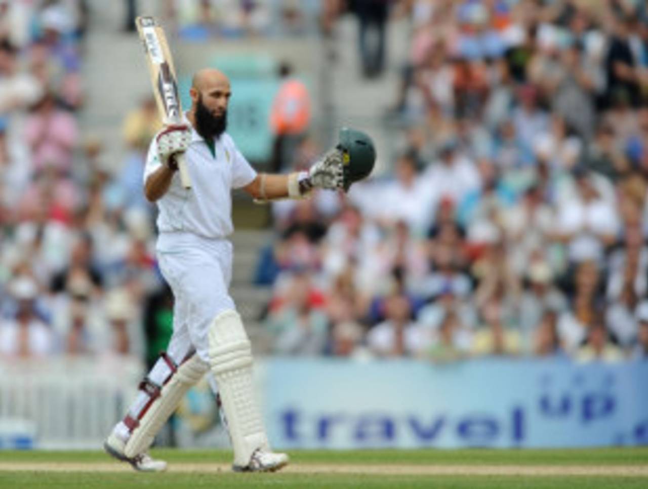 Hashim Amla recorded his 15th century in Tests, England v South Africa, 1st Investec Test, The Oval, 3rd day, July 21, 2012