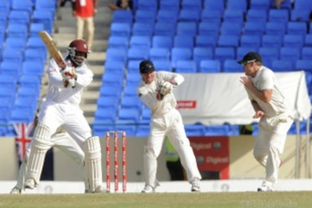 Chris Gayle started aggressively and finished sensibly to end the day unbeaten&nbsp;&nbsp;&bull;&nbsp;&nbsp;DigicelCricket.com/Brooks LaTouche Photography