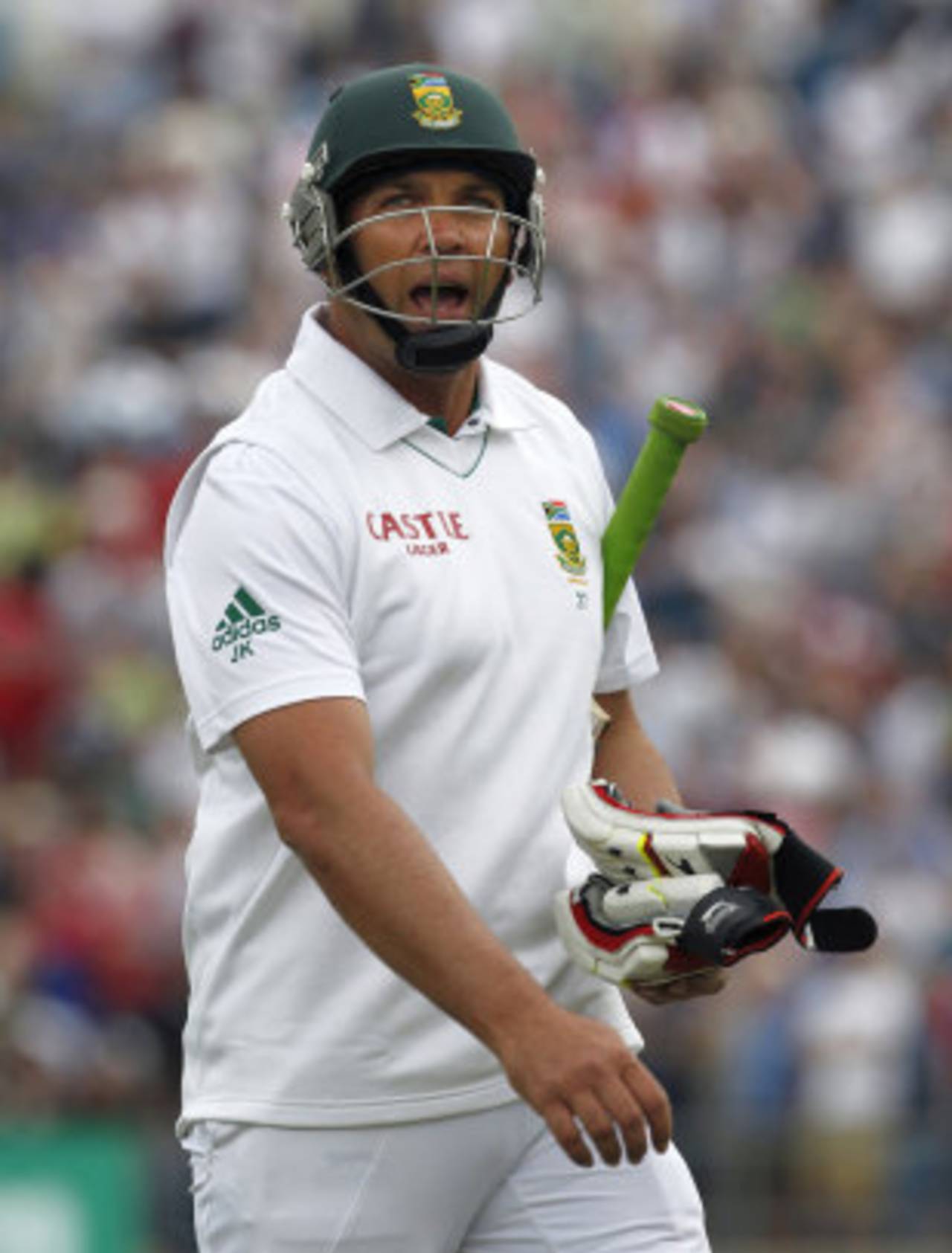 Jacques Kallis walks off after being dismissed for 19, England v South Africa, 2nd Investec Test, Headingley, 1st day, August 2, 2012