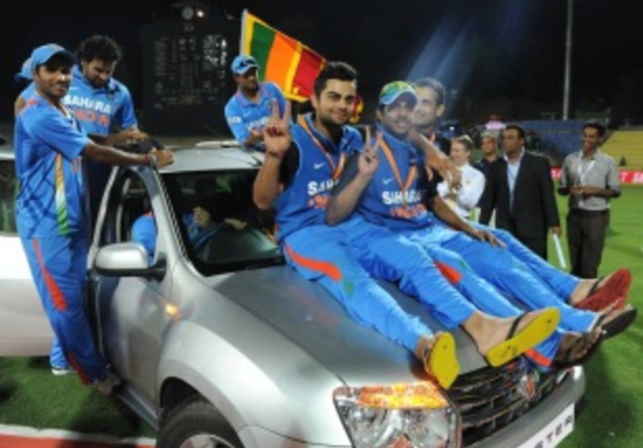 Virat Kohli was named the player of the series, Sri Lanka v India, 5th ODI, Pallekele, August 4, 2012
