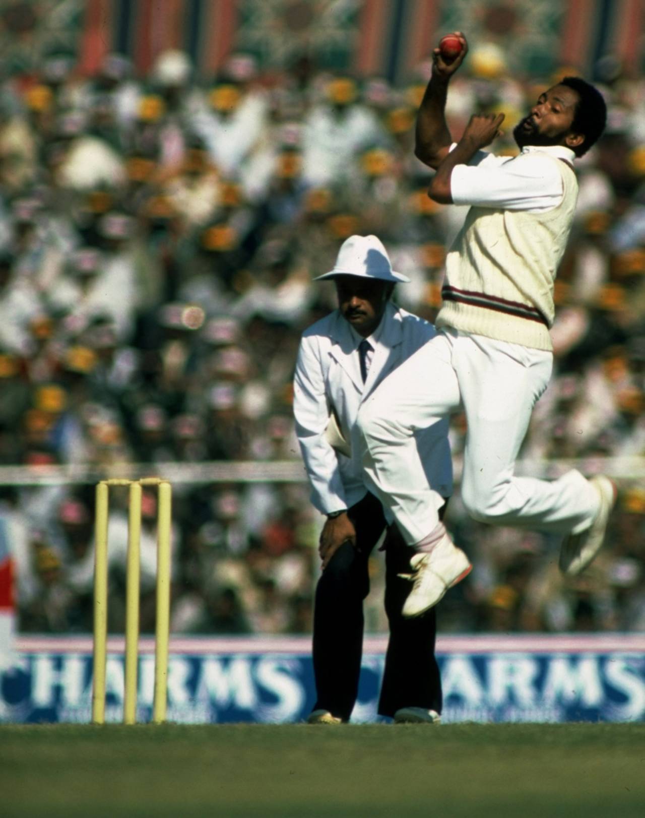 Andy Roberts took seven in the first innings at the Chepauk, but one man in the opposition was the equal of everything he threw at him&nbsp;&nbsp;&bull;&nbsp;&nbsp;Getty Images