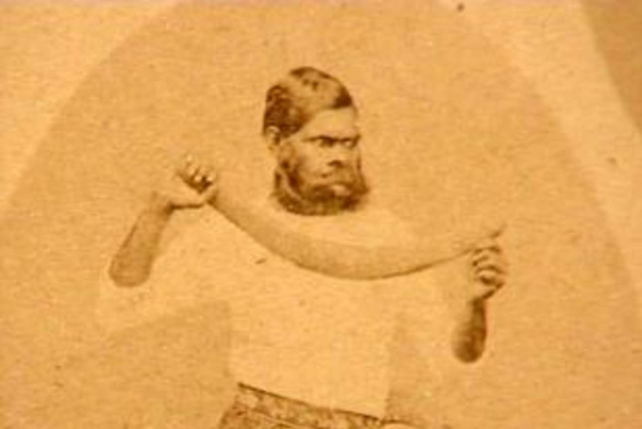 Twopenny with his boomerang&nbsp;&nbsp;&bull;&nbsp;&nbsp;Melbourne Cricket Club