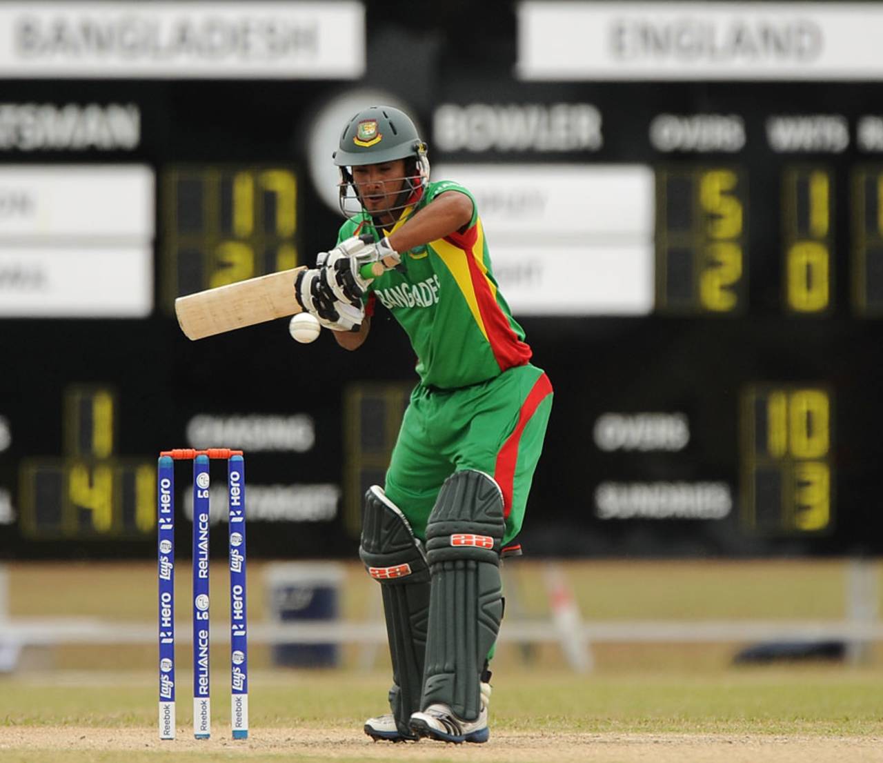 Litton Das made 102 off 134 balls, Bangladesh v England, ICC Under-19 World Cup 5th place play-off Semi-final, Townsville, August 21, 2012