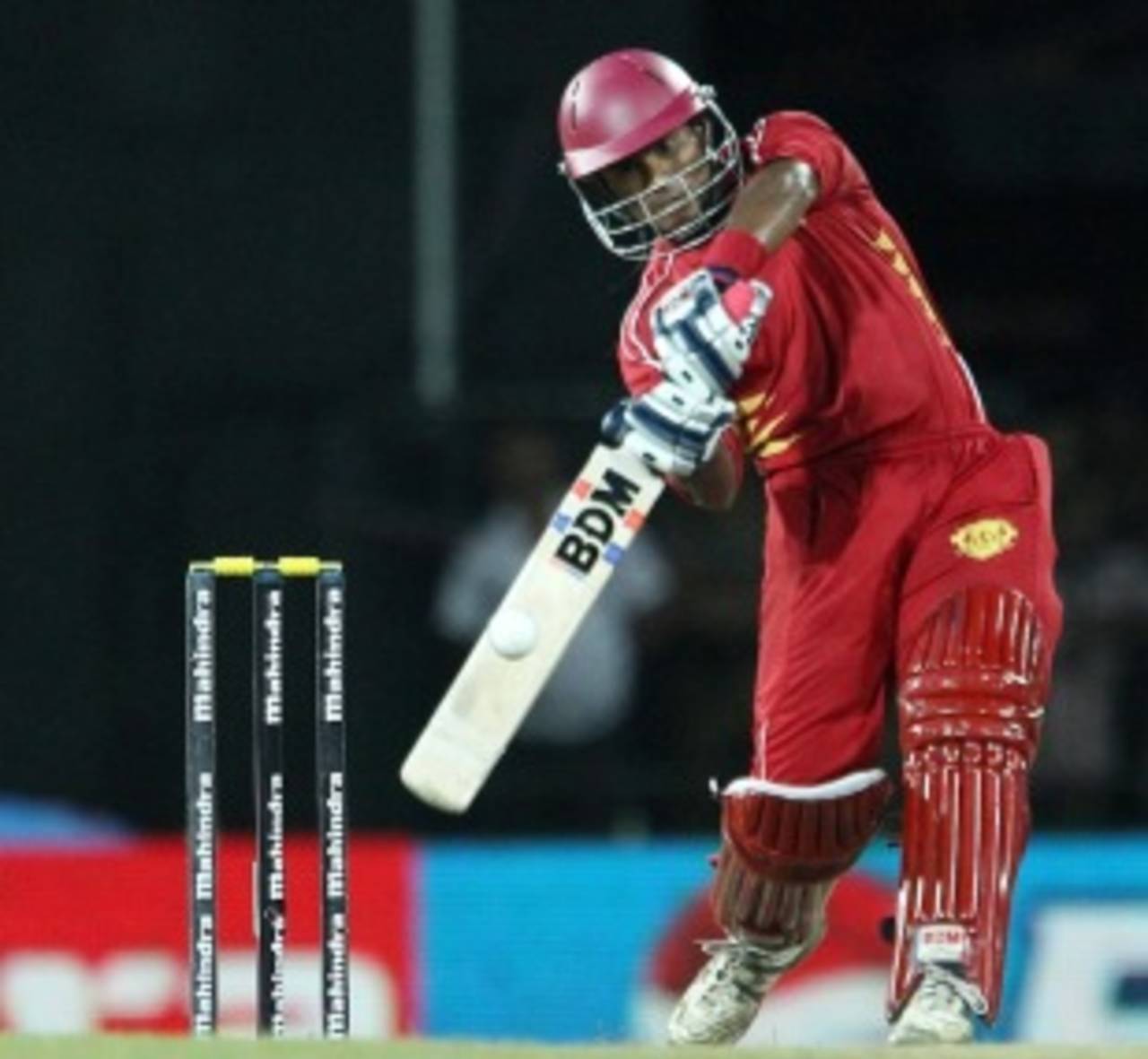 Dilshan Munaweera plays a shot through off side, Uva v Nagenahira, SLPL, final, Colombo, August 31, 2012