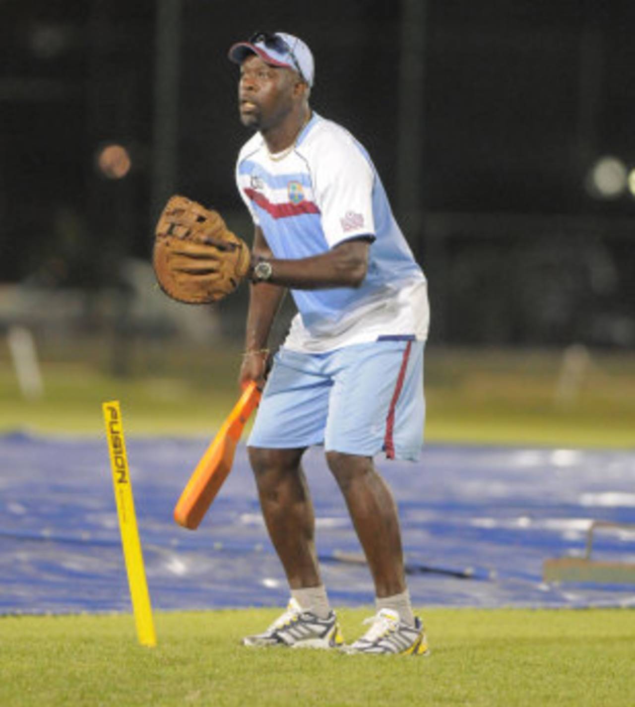 West Indies coach Ottis Gibson at a training camp ahead of the World Twenty20, Barbados, September 3, 2012