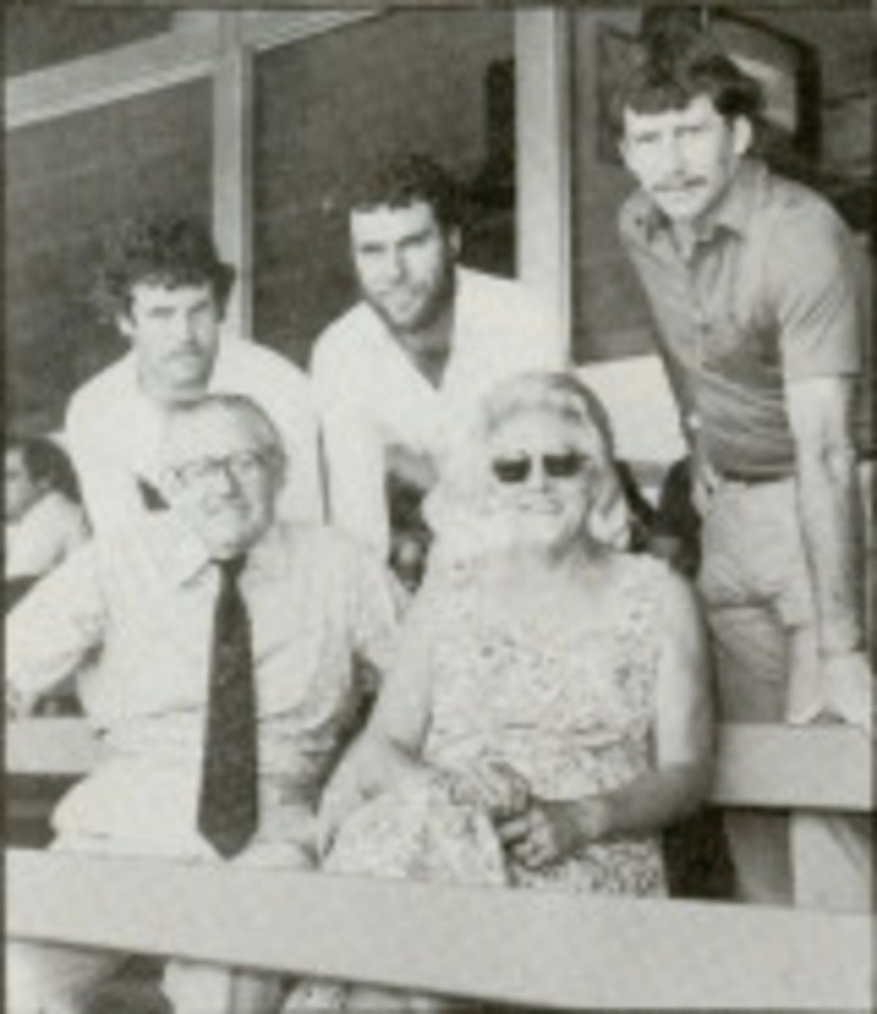 Trevor, Greg and Ian Chappell with their parents in December 1980&nbsp;&nbsp;&bull;&nbsp;&nbsp;Brian Ferguson/The Sunday Observer
