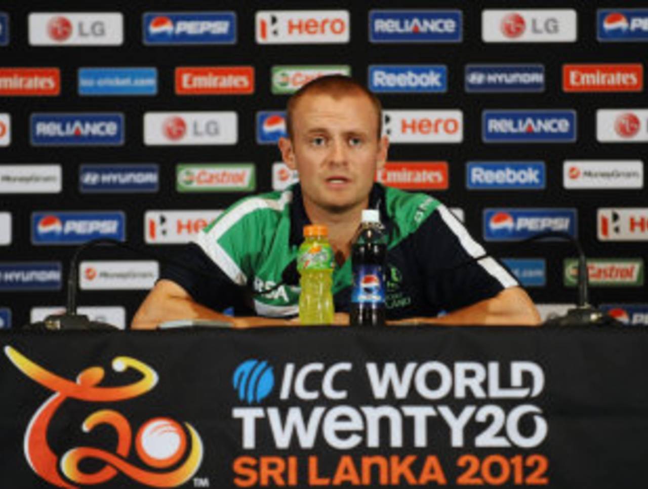 Ireland captain William Porterfield at a press conference ahead of the World Twenty20, Colombo, September 12, 2012