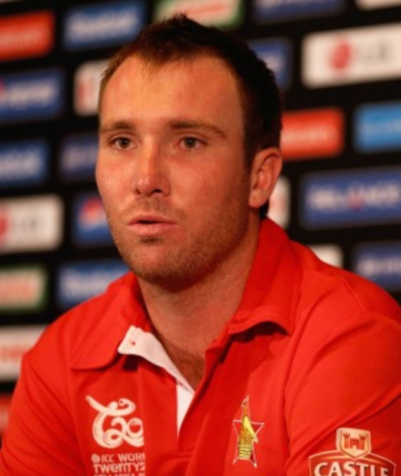 Brendan Taylor, the Zimbabwe captain, speaks to the press, World Twenty20 2012, Colombo, September 12, 2012