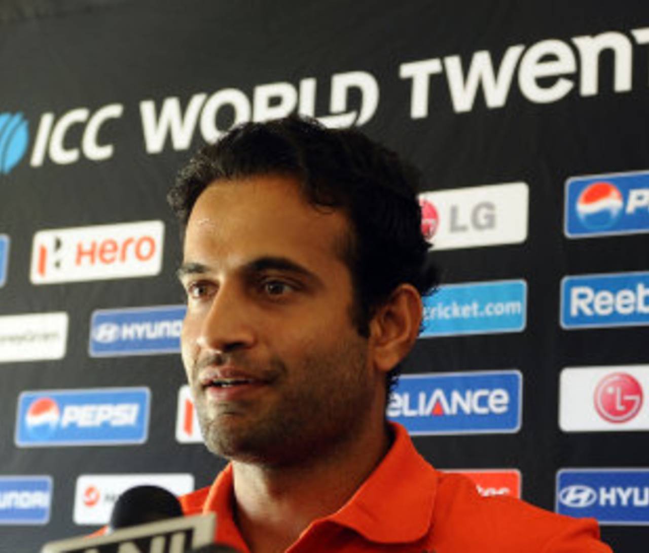 Irfan Pathan faces the press, ICC World Twenty20, Colombo, September 14, 2012