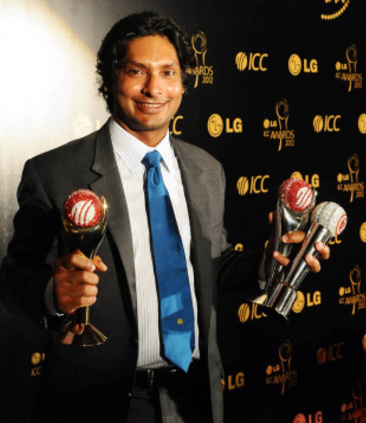 Kumar Sangakkara even managed to pip Sachin Tendulkar for the People's Choice Award&nbsp;&nbsp;&bull;&nbsp;&nbsp;AFP