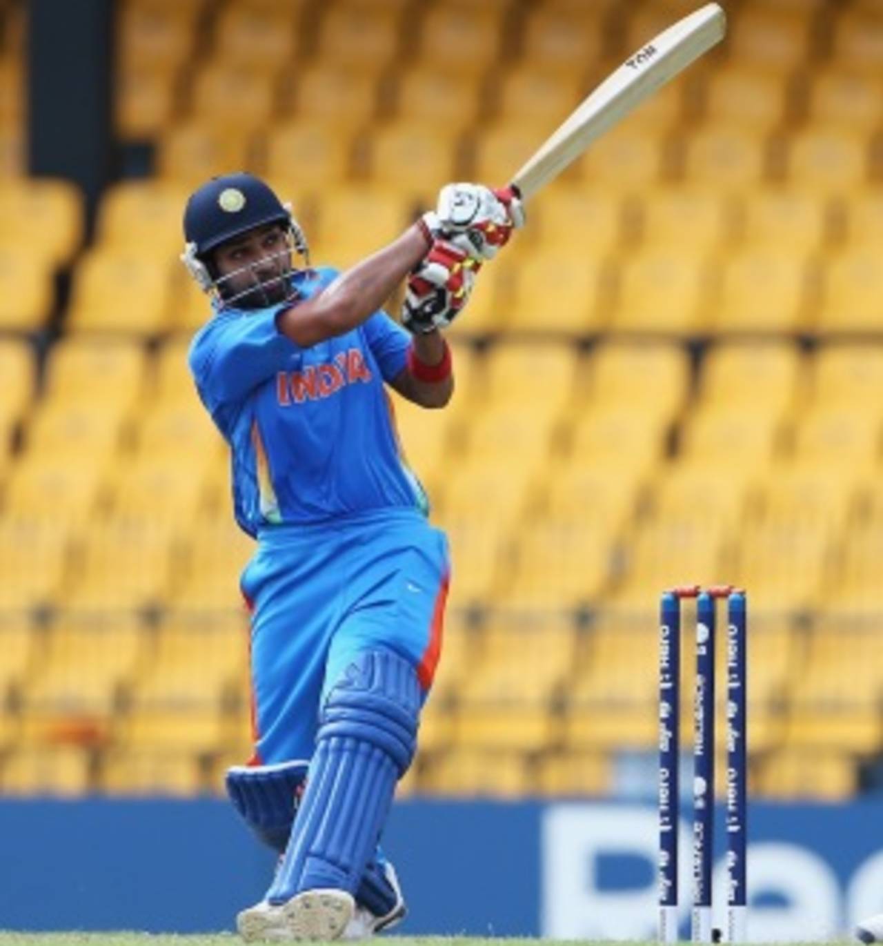 Rohit Sharma pulls a ball to the boundary, India v Pakistan, World Twenty20 warm-ups, Colombo, September 17, 2012