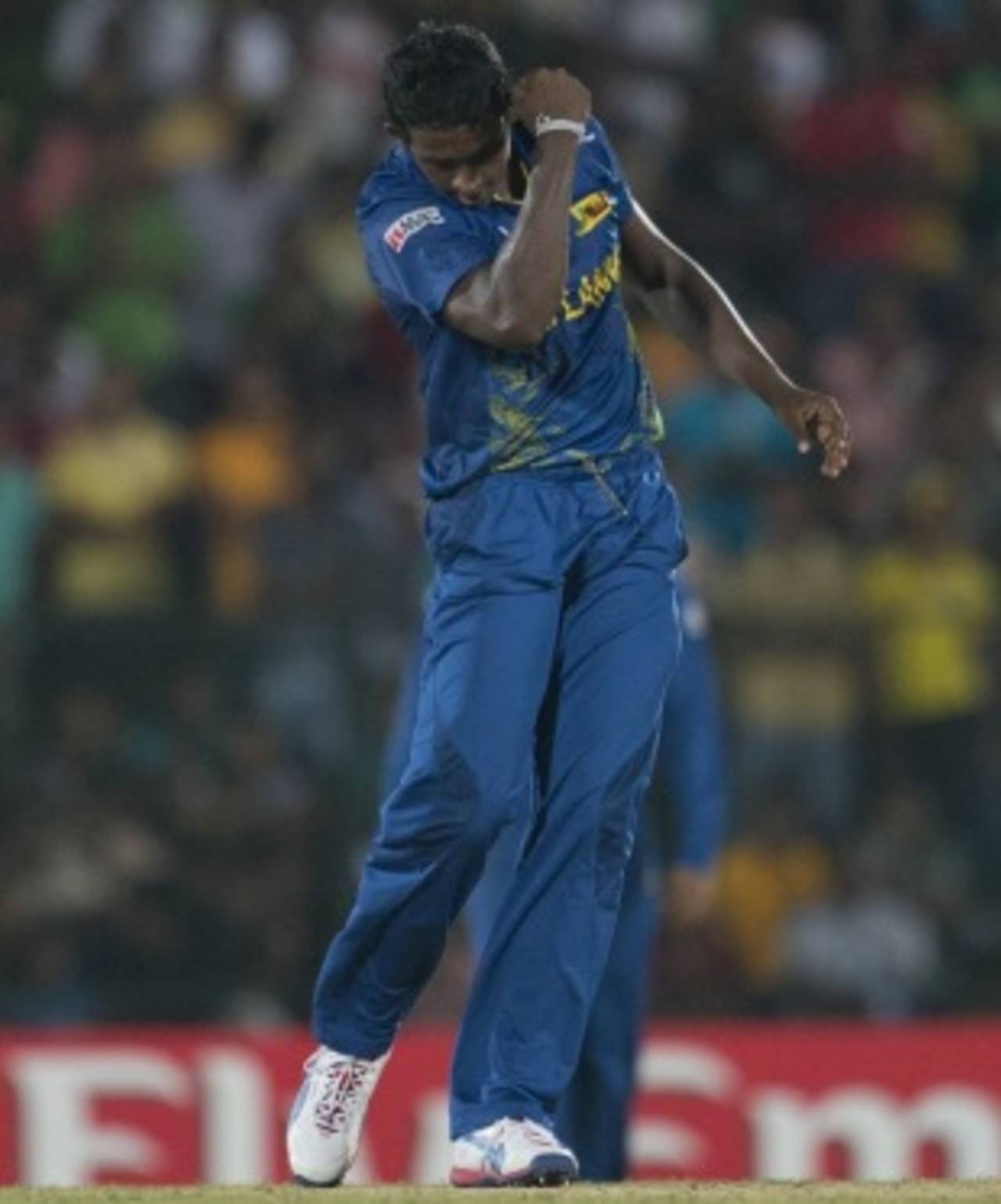 Ajantha Mendis recorded best ever T20I bowling figures, Sri Lanka v Zimbabwe, Group C, World T20 2012, Hambantota, September 18, 2012
