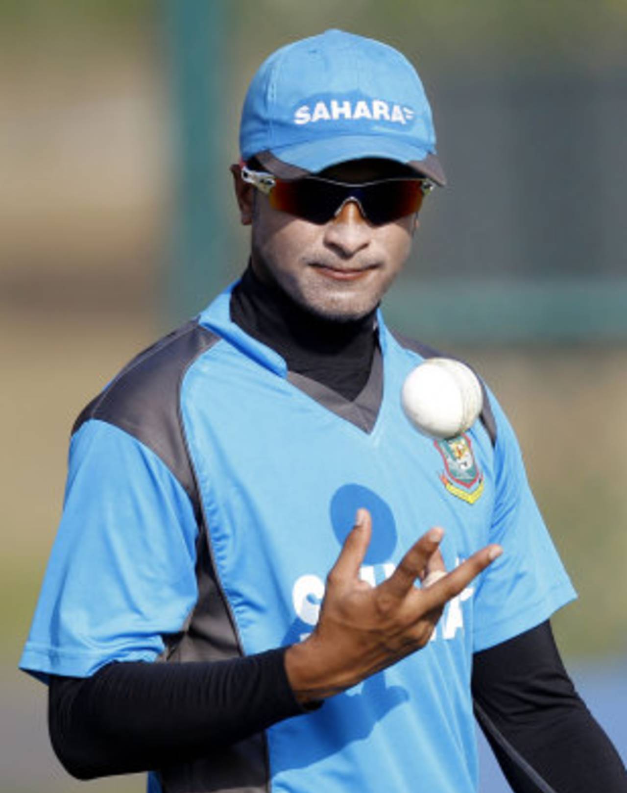 Shakib Al Hasan at a practice session, World Twenty20, Kandy, September 19, 2012