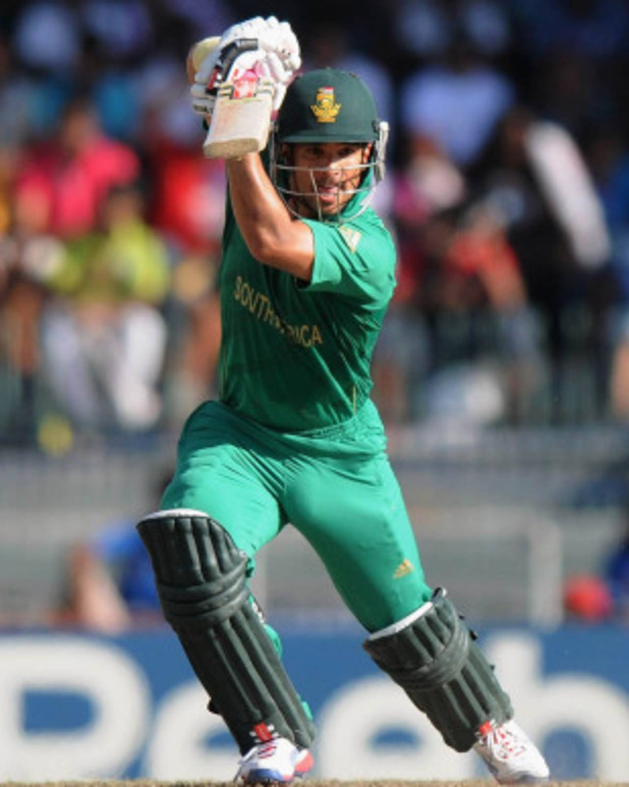 JP Duminy plays an off drive, Australia v South Africa, Super Eights, World Twenty20, Colombo, September 30, 2012