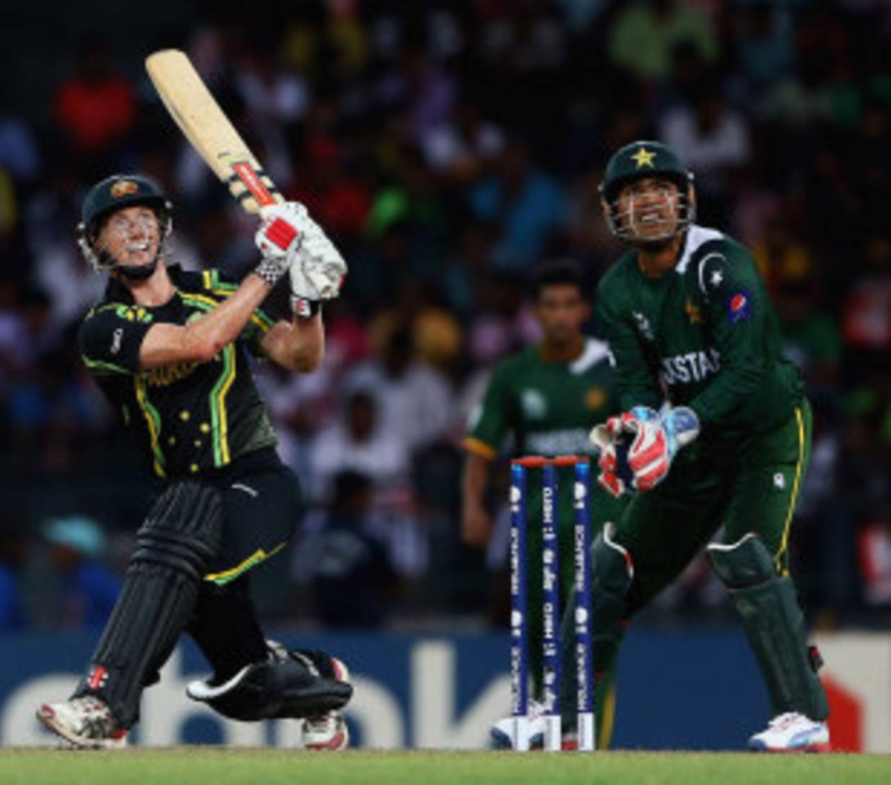 Captain George Bailey tried to revitalise his side's chase, Australia v Pakistan, Super Eights, World Twenty20 2012, Colombo, October 2, 2012