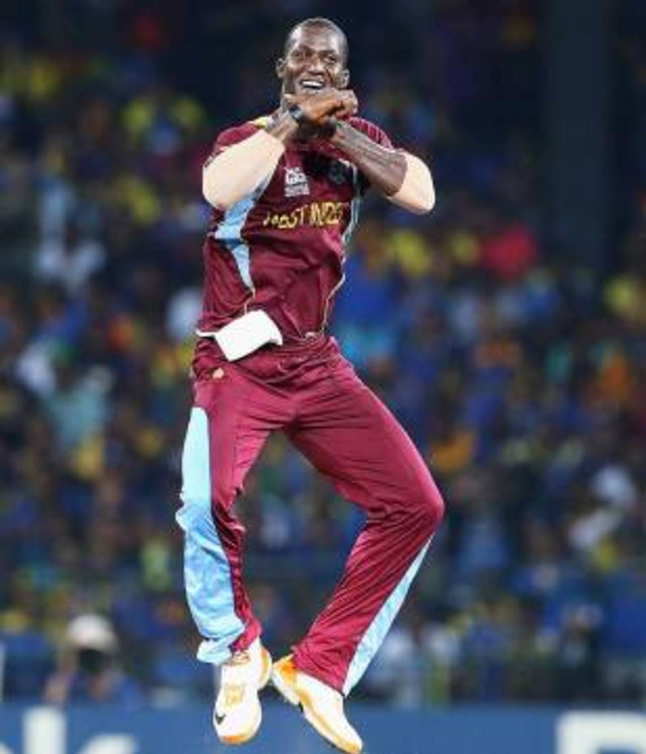 The joy is writ large on Darren Sammy's face, as he led his team to victory&nbsp;&nbsp;&bull;&nbsp;&nbsp;ICC/Getty
