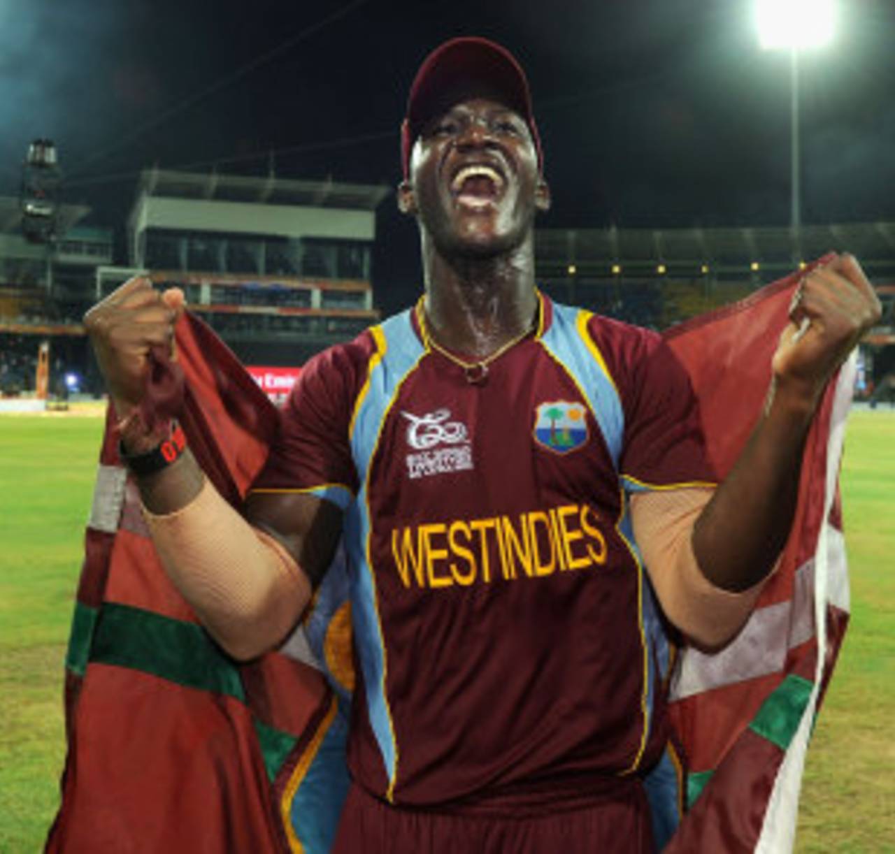 Darren Sammy soaks up the moment, Sri Lanka v West Indies, final, World Twenty20, Colombo, October 7, 2012