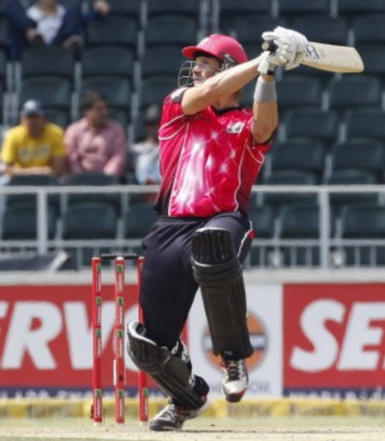 Shane Watson plays the cut shot, Chennai Super Kings v Sydney Sixers, Group B, Champions League Twenty20, Johannesburg, October 14, 2012