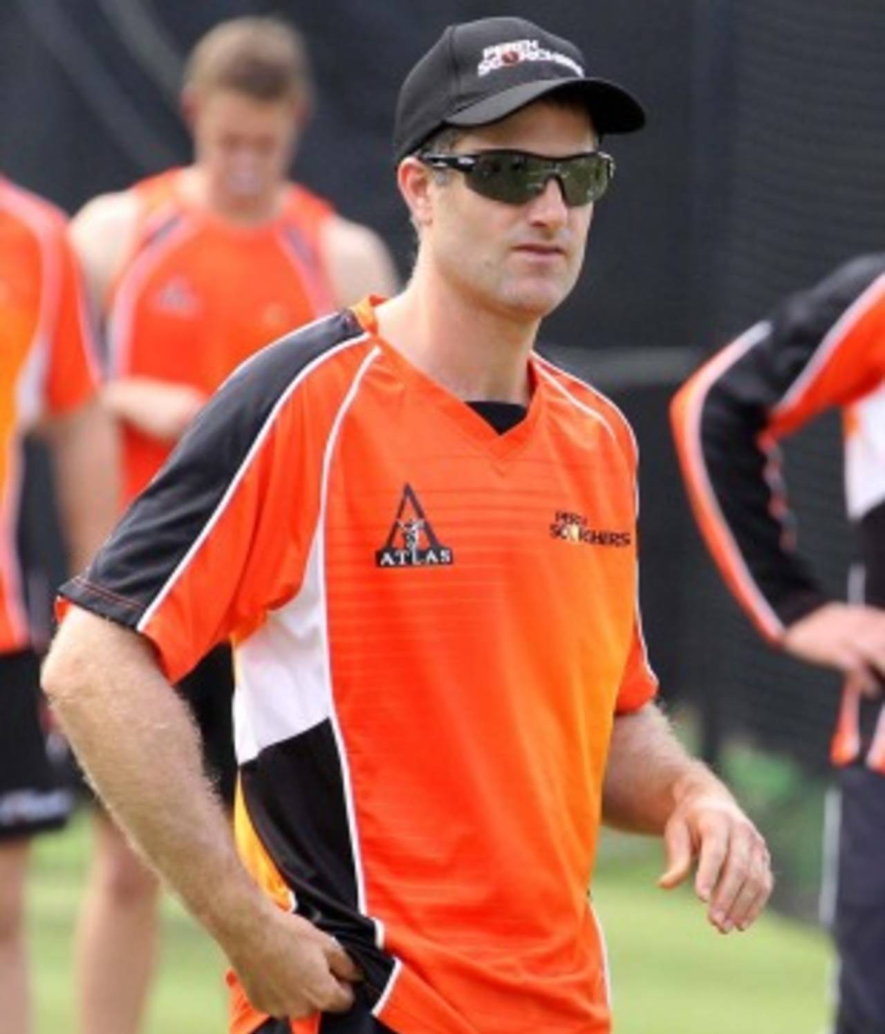 Simon Katich at a training session, Durban, October 15, 2012